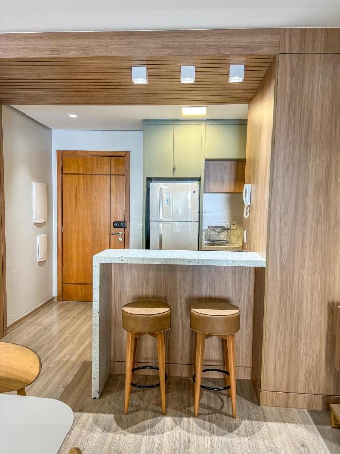 Apto Moderno Com Lareira, Piscina Aquecida E Infra Completo Em غرامادو المظهر الخارجي الصورة